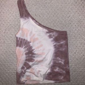 One shoulder Tie-Dye Top